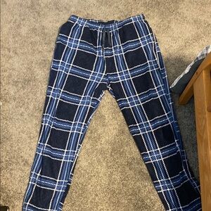 Blue Plaid Men's Pants